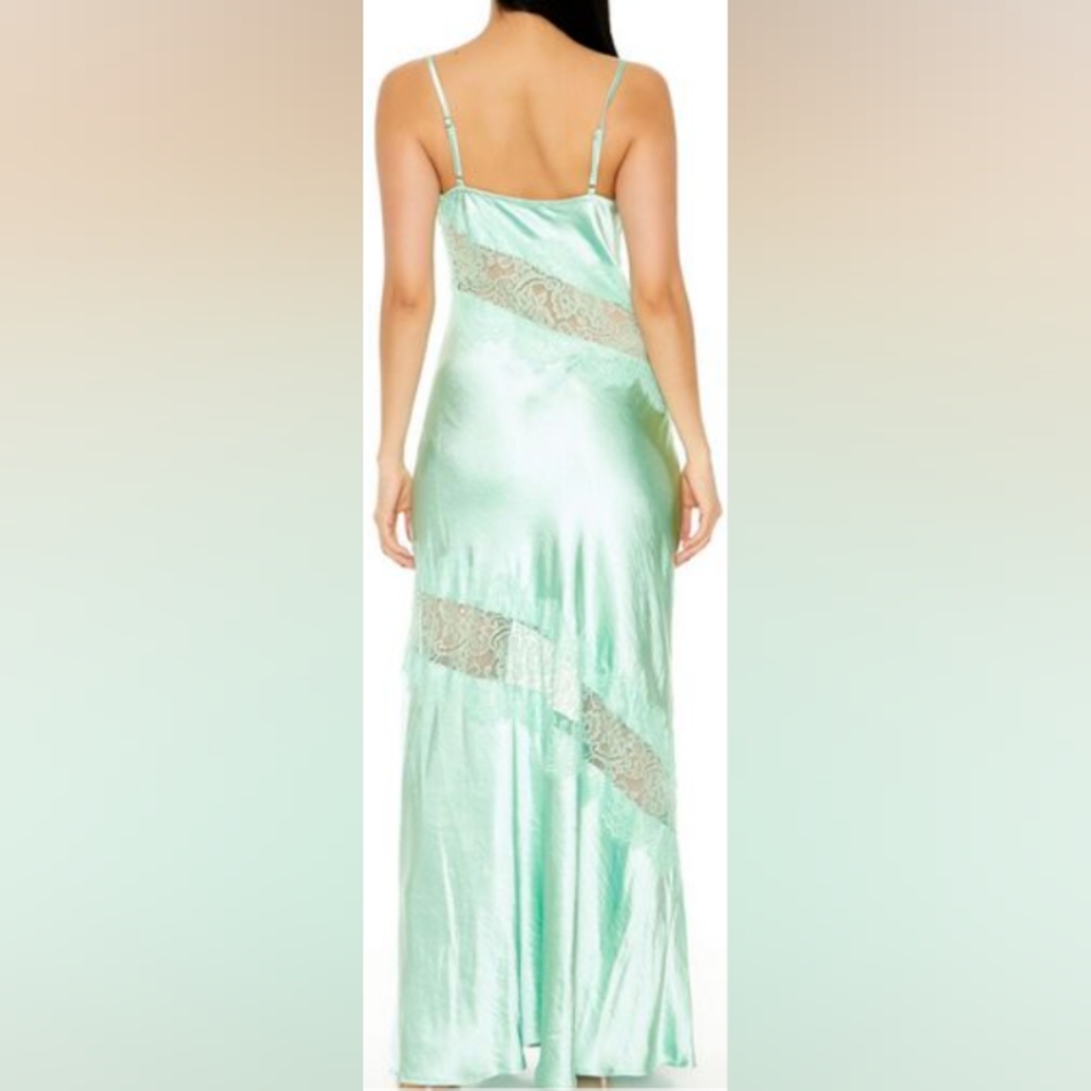 Gallery image 5 for Forever 21 Satin & Lace Strappy Dress, Size Small