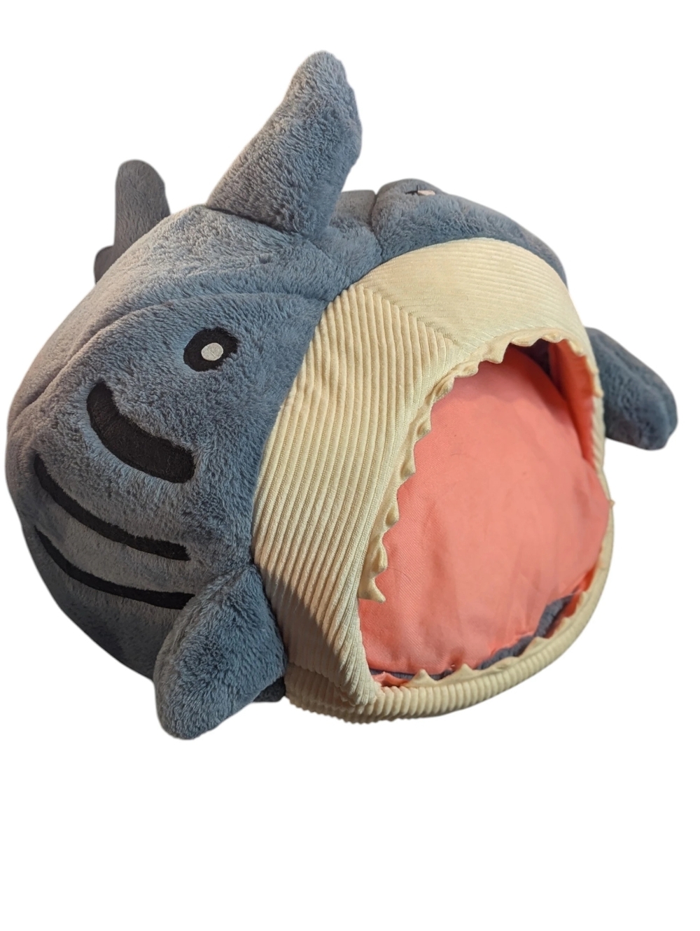 Gallery image 2 for Plush Shark-Shaped Dog/Pet Bed