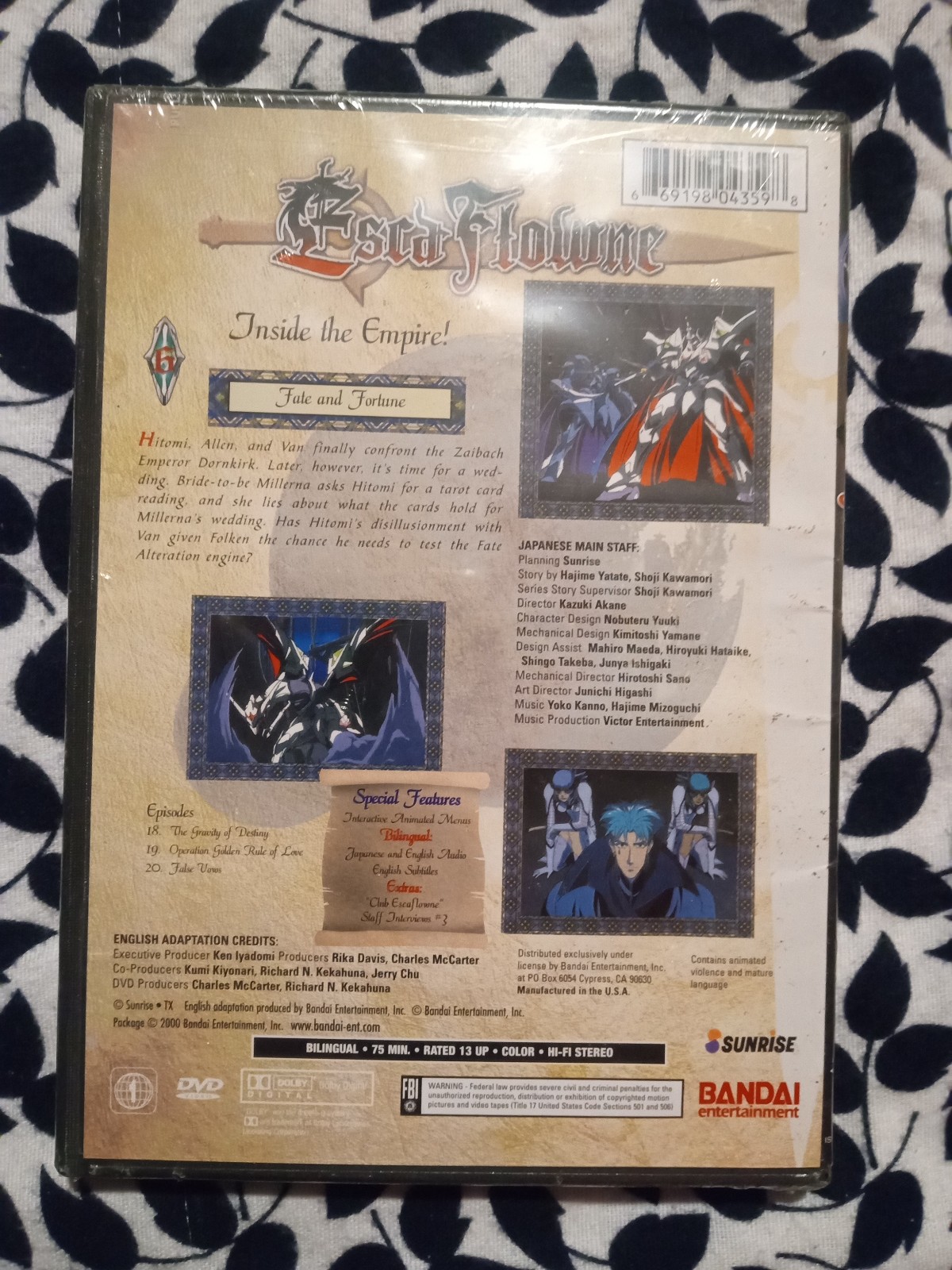 Gallery image 1 for Escaflowne, Vol 6, Fate and Fortune DVD