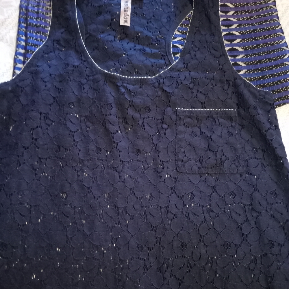 Gallery image 1 for Eyeshadow Lace Tank Top, Large