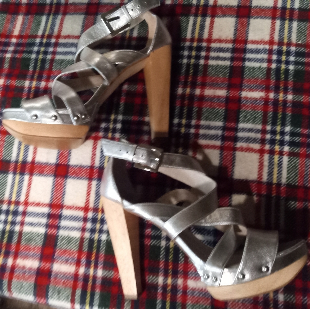 Gallery image 1 for Michael Kors Strappy Platform Sandals, 10