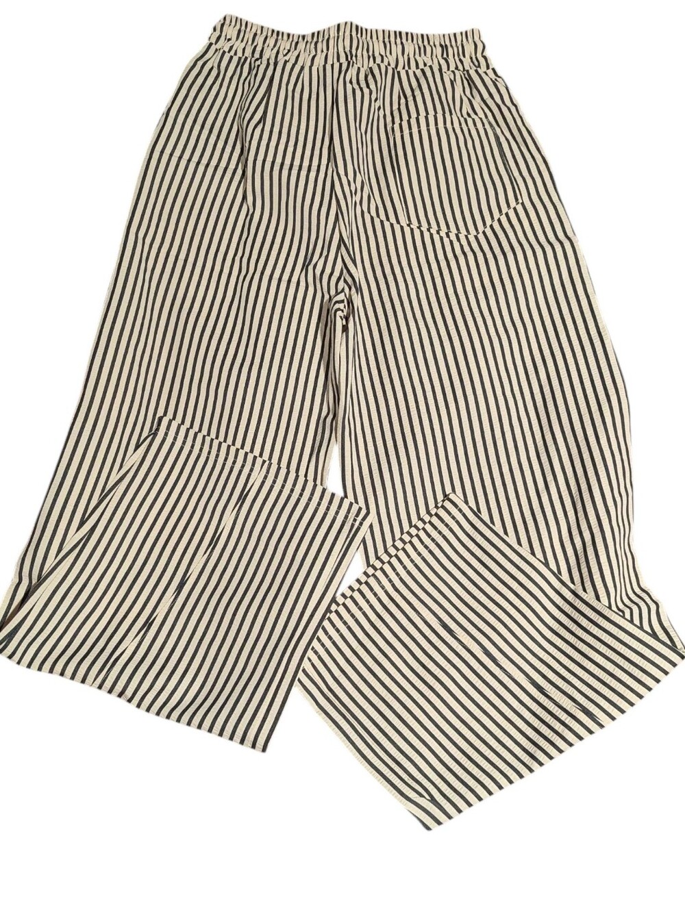 Gallery image 2 for Striped Wide Leg Lounge Pants