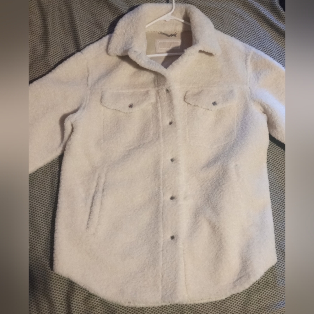 Gallery image 3 for MICHAEL Michael Kors Faux Shearling Shirt Jacket