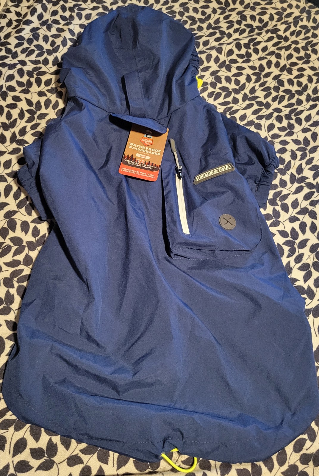 Arcadia Trail Waterproof Windbreaker for Dogs, Large