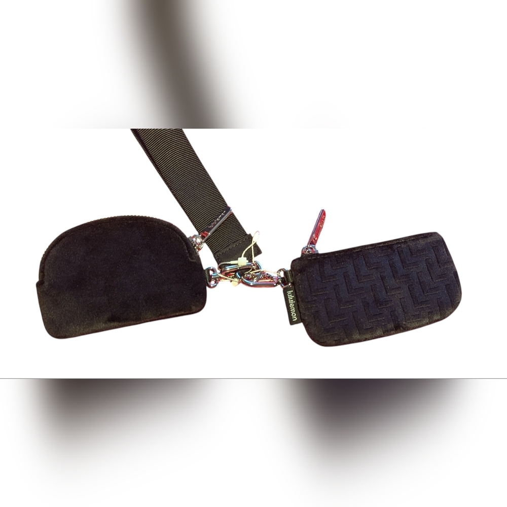 Gallery image 4 for Lululemon Dual Pouch Wristlet Black Velvet
