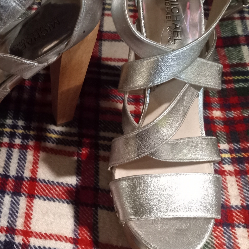 Gallery image 4 for Michael Kors Strappy Platform Sandals, 10