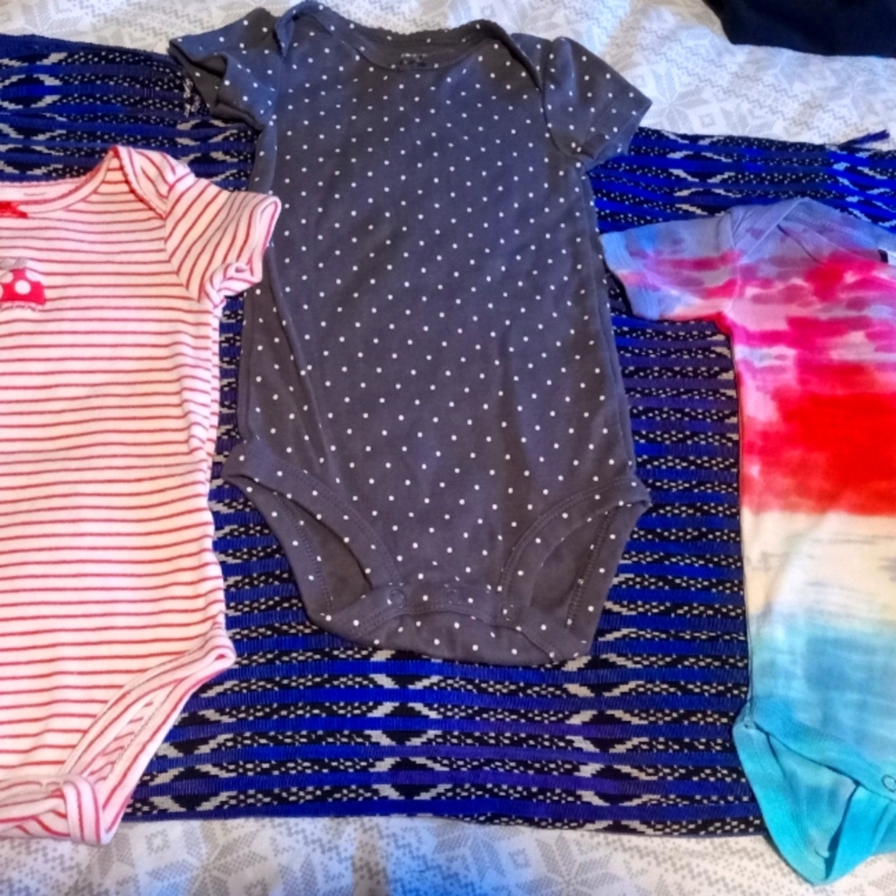 Gallery image 1 for Trio of Infant Onesies, 6 Months