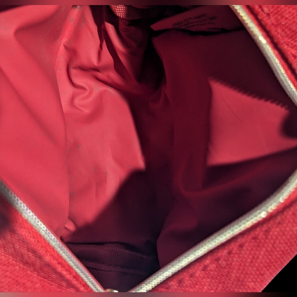 Gallery image 2 for Christian Dior Red Zippered Make-Up Bag