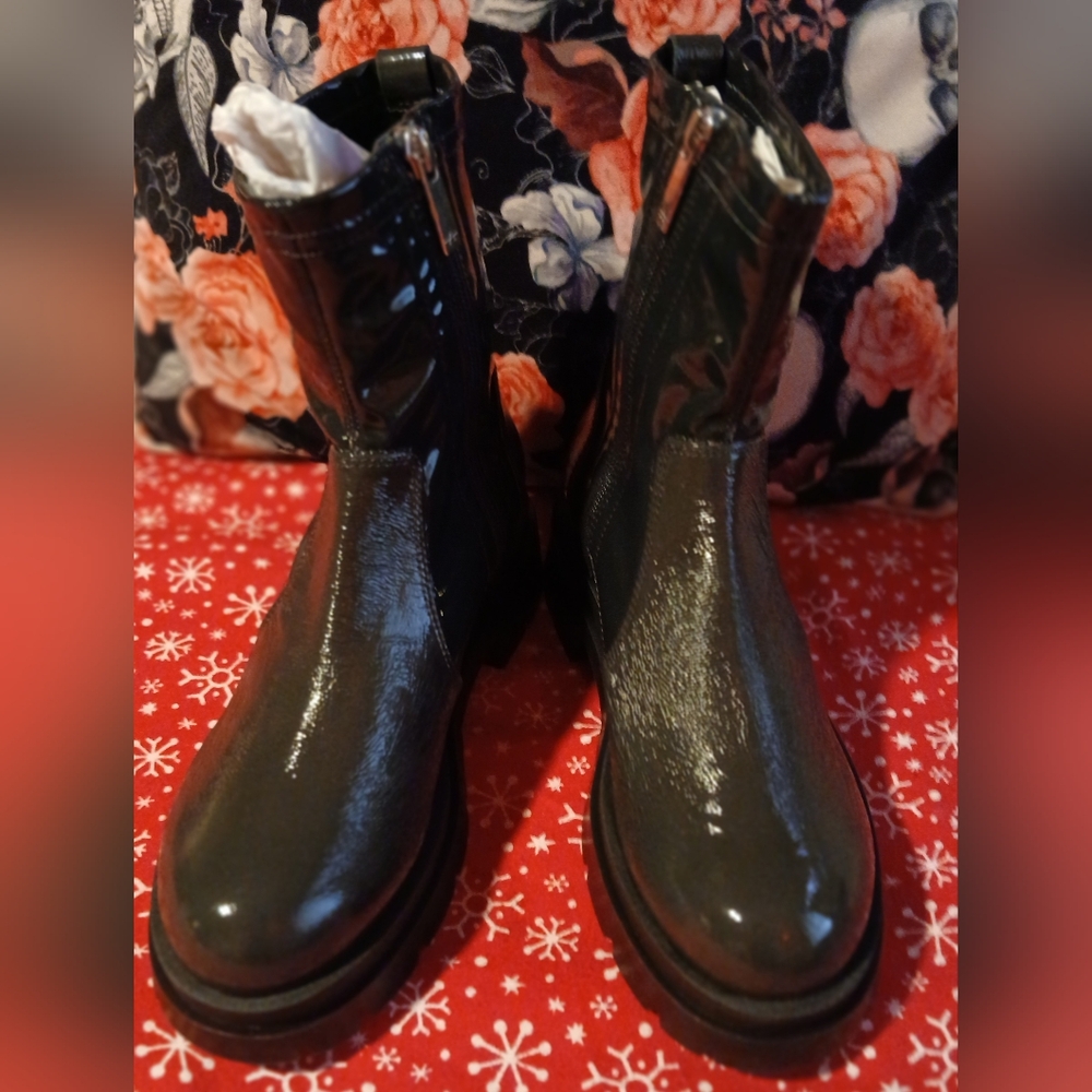 Gallery image 6 for Aquatalia Women's Leoda Patent Leather Boots