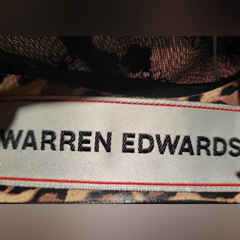Gallery image 6 for Warren Edwards Mesh Kitten Heels w/Floral Embroidery