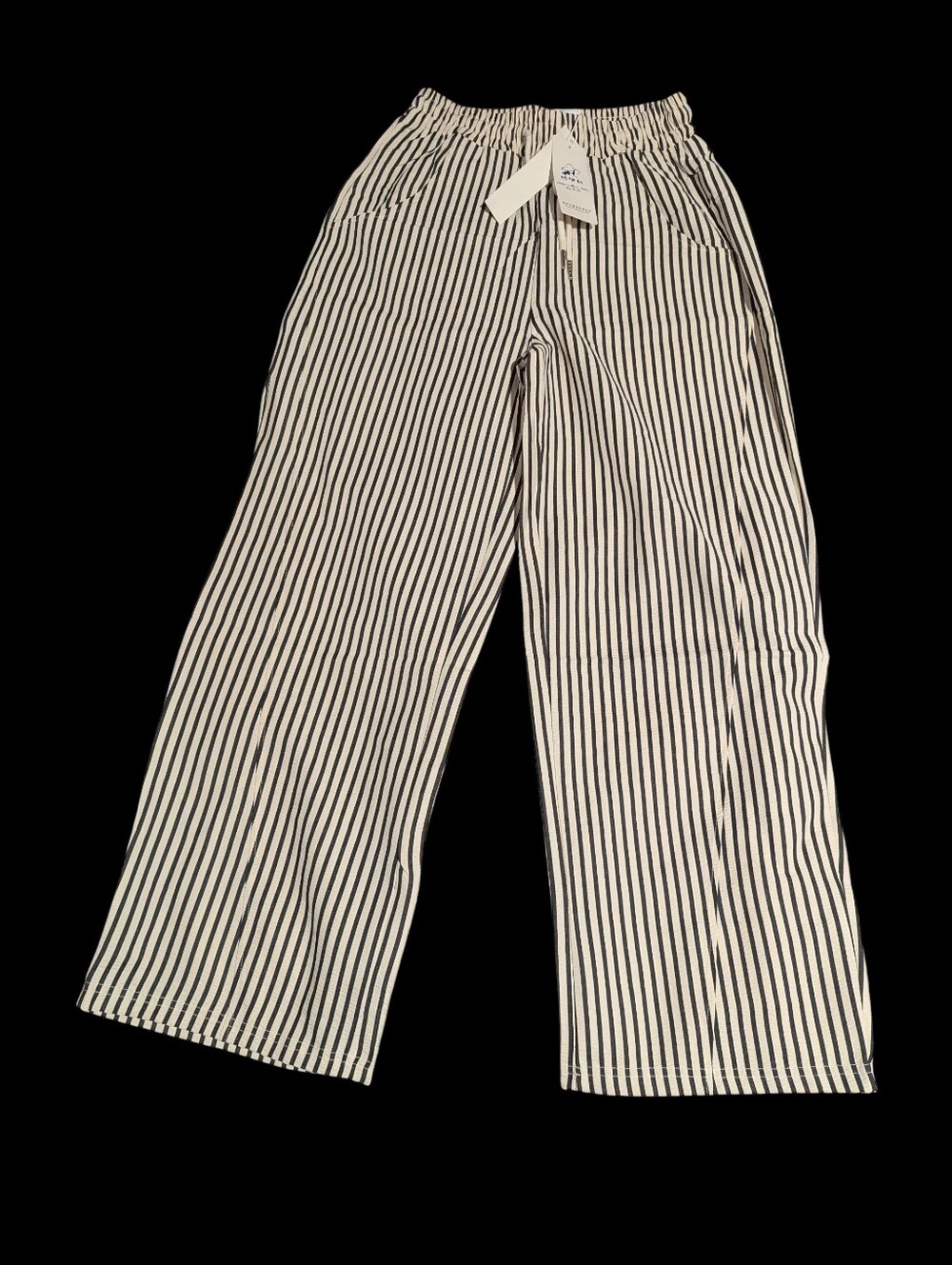Gallery image 3 for Striped Wide Leg Lounge Pants