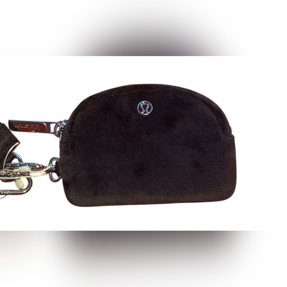 Gallery image 2 for Lululemon Dual Pouch Wristlet Black Velvet