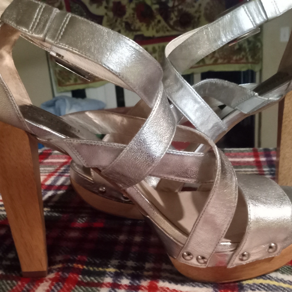 Gallery image 3 for Michael Kors Strappy Platform Sandals, 10