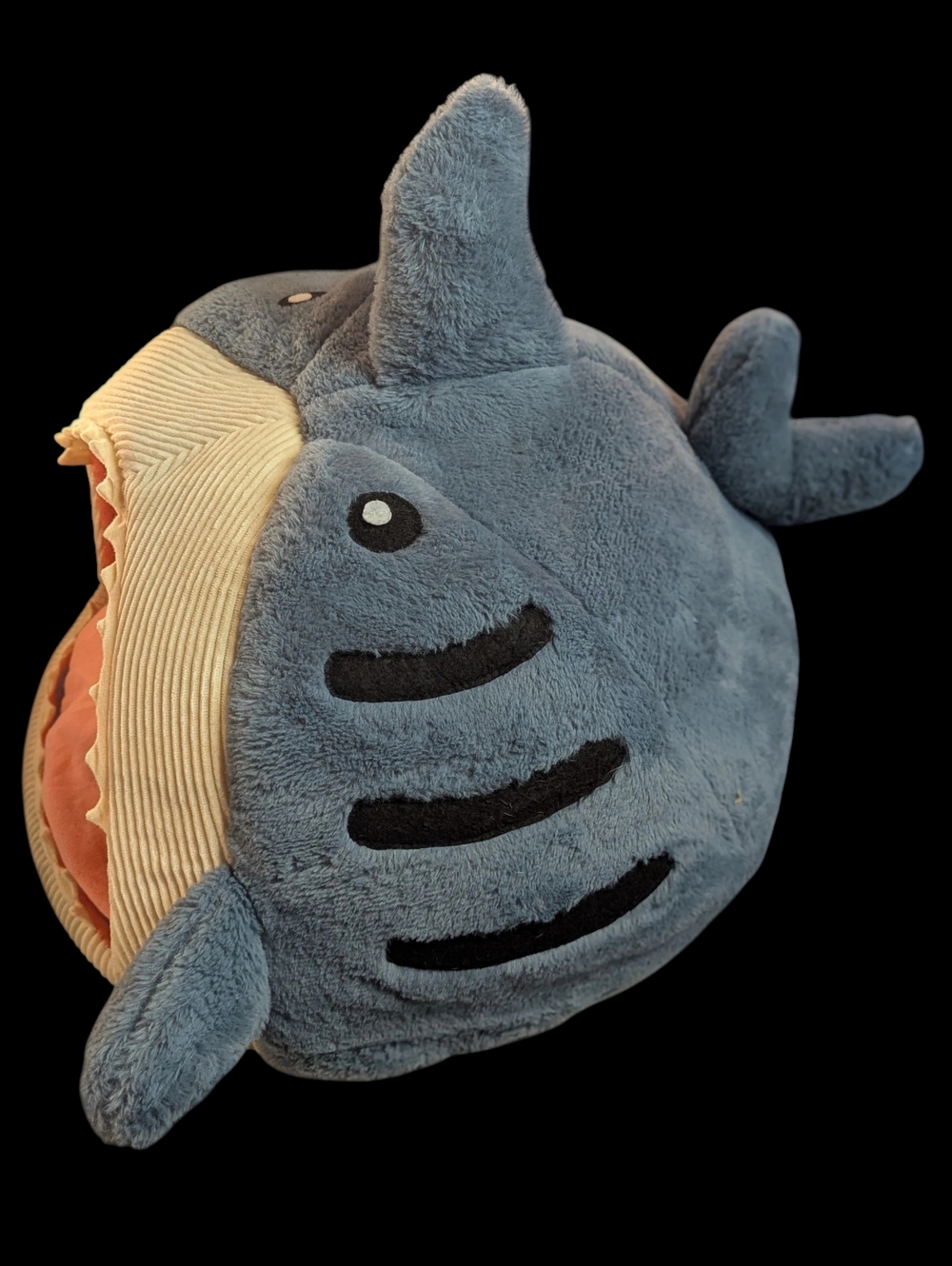 Gallery image 3 for Plush Shark-Shaped Dog/Pet Bed