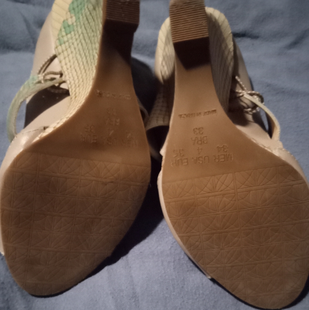 Gallery image 4 for BONIA Strappy Wedge Heels, Size 4