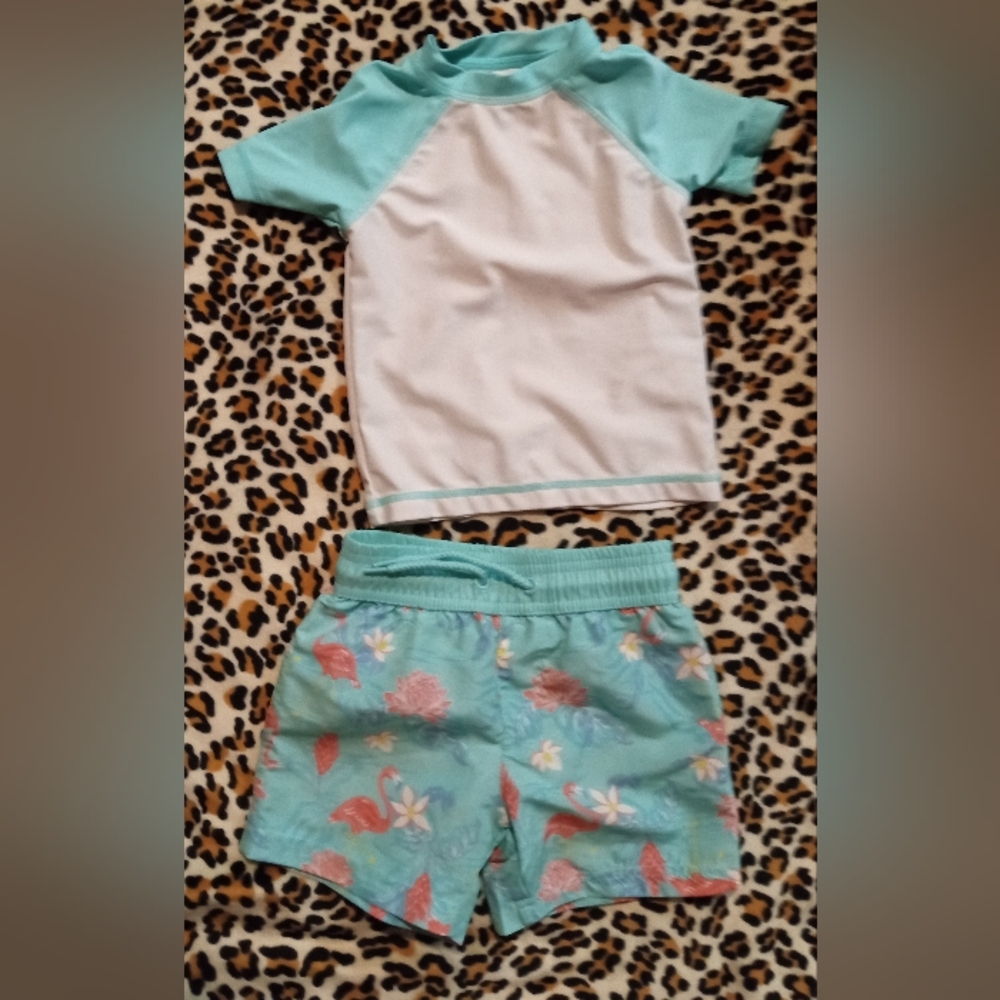 Gallery image 3 for Tommy Bahama Two Piece Swim Set, Size 18 Months