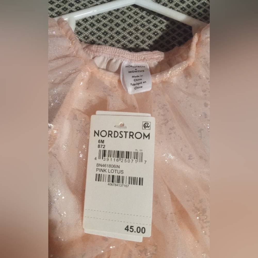 Gallery image 2 for Nordstrom Pink Lotus Tulle Dress w/Underpants