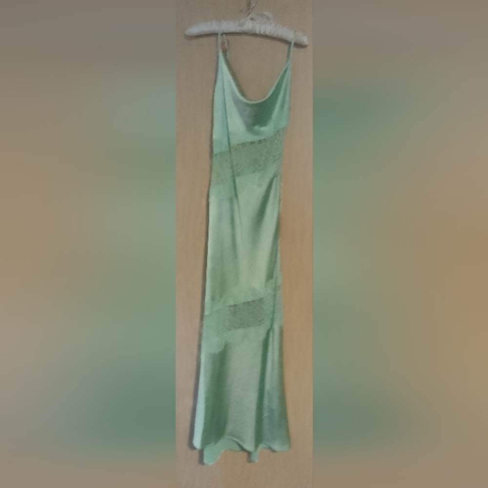Gallery image 2 for Forever 21 Satin & Lace Strappy Dress, Size Small
